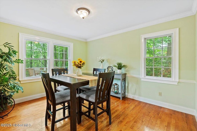 19 Canterbury Rd, Clifton Park, NY 12065 - dining area with plenty of natural light, light wood-type flooring, and crown molding