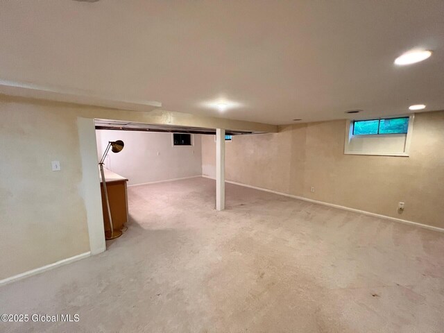 19 Canterbury Rd, Clifton Park, NY 12065 - finished basement with carpet flooring and baseboards