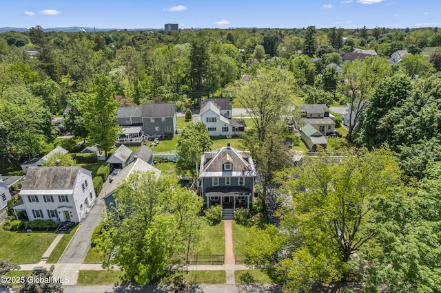 30 Monument Ave, Glens Falls, NY 12801 - aerial view of residential area with a forest