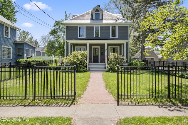 30 Monument Ave, Glens Falls, NY 12801 - american foursquare style home with covered porch