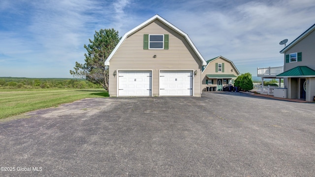 127 Firefly Meadow Rd, Glen, NY 12072 - view of property exterior with a gambrel roof, an outbuilding, and a detached garage