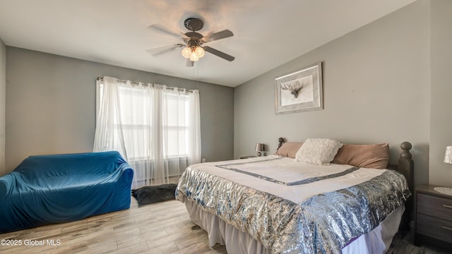 127 Firefly Meadow Rd, Glen, NY 12072 - bedroom with light wood-style flooring and ceiling fan