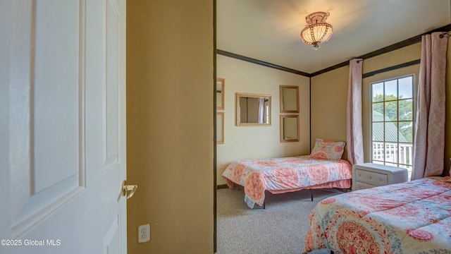 127 Firefly Meadow Rd, Glen, NY 12072 - bedroom with carpet flooring, ornamental molding, and baseboards
