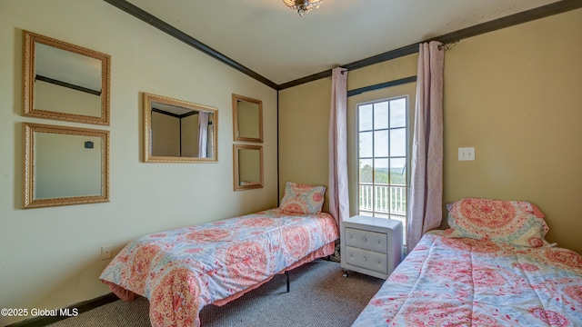 127 Firefly Meadow Rd, Glen, NY 12072 - bedroom with dark colored carpet and crown molding