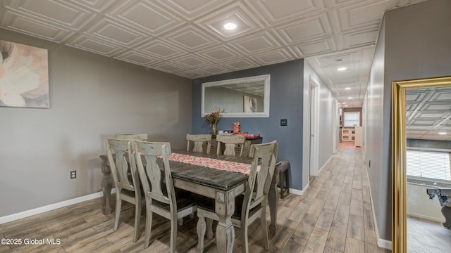 127 Firefly Meadow Rd, Glen, NY 12072 - dining space featuring an ornate ceiling, wood finished floors, baseboards, and recessed lighting