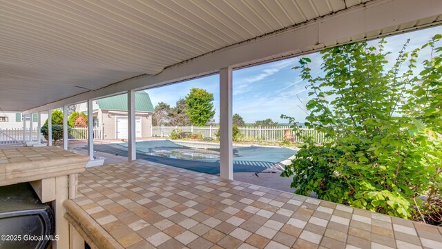 127 Firefly Meadow Rd, Glen, NY 12072 - fenced backyard with a patio area