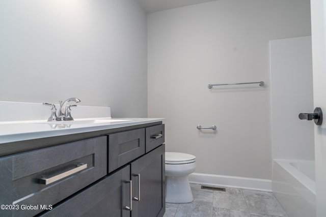 16 Priddle Ln, Colonie, NY 12110 - full bath featuring vanity, toilet, and baseboards
