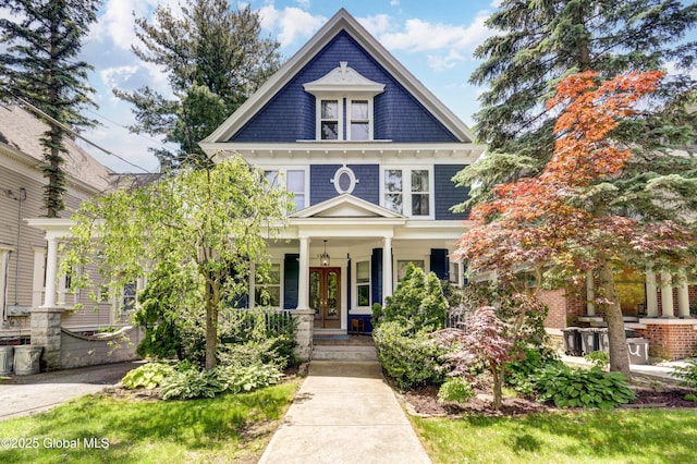 1348 Union St, Schenectady, NY 12308 - american foursquare style home featuring a porch
