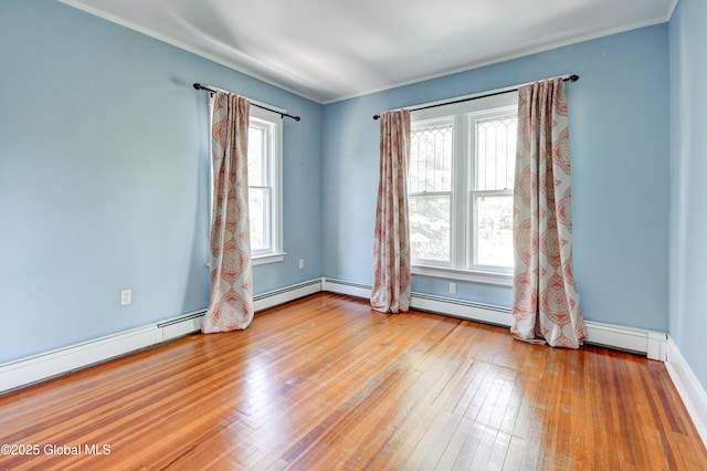 1348 Union St, Schenectady, NY 12308 - empty room with wood-type flooring and crown molding