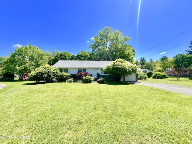 19 Lillian Dr, Glenville, NY 12302 - view of front of house with driveway and a front yard