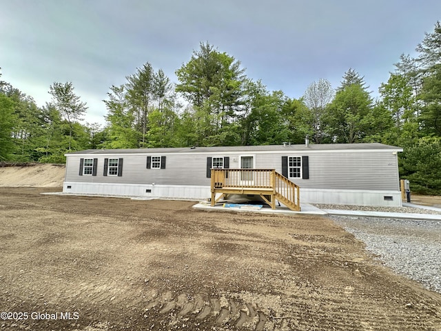 6041 Rte 9n, Hadley, NY 12835 - view of front of home with a deck and view of scattered trees