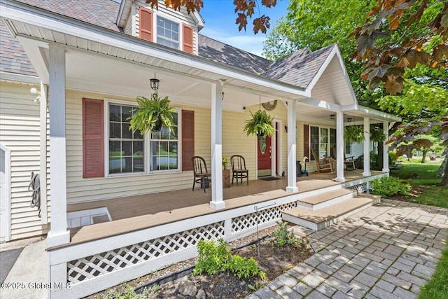 30 Overlook Ct, Claverack, NY 12534 - entrance to property with a porch and a high end roof