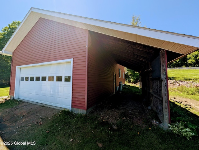258 Middle Rd, Crown Point, NY 12928 - garage with a detached garage