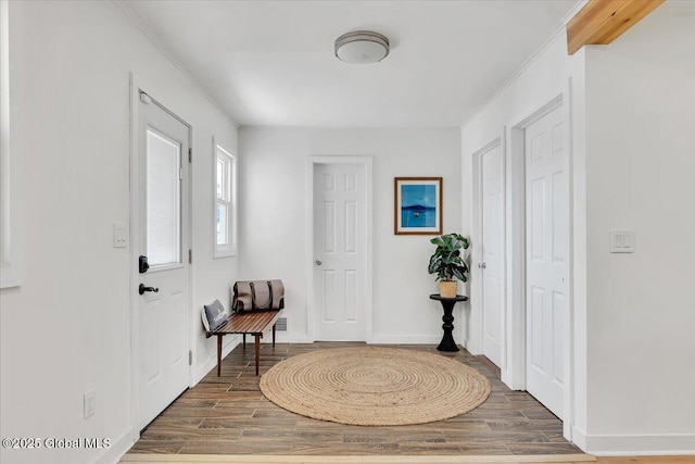 55 Fairview Ave, Hudson, NY 12534 - entryway featuring wood finished floors and baseboards