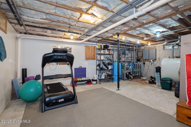 440 Posson Hill Rd, Middleburgh, NY 12122 - exercise room featuring electric panel