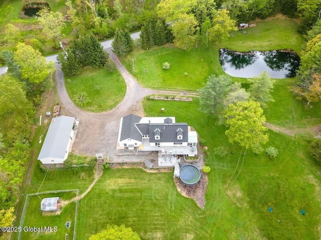 440 Posson Hill Rd, Middleburgh, NY 12122 - view from above of property with a nearby body of water