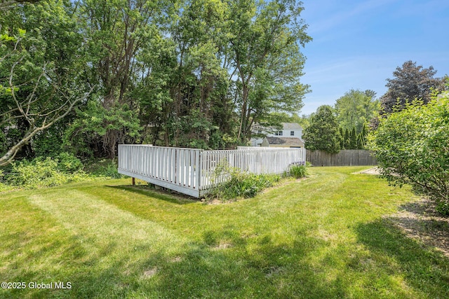 228 Vincenza Ln, Guilderland, NY 12303 - view of yard with a deck