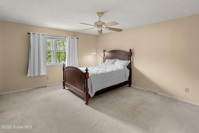 228 Vincenza Ln, Guilderland, NY 12303 - bedroom with carpet, a textured ceiling, and a ceiling fan