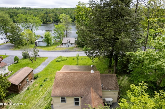 165 Lake Rd, Westerlo, NY 12023 - aerial view of property and surrounding area with a heavily wooded area and a large body of water