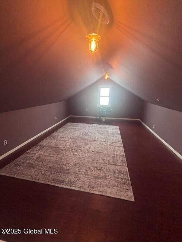 254 Church St, Amsterdam, NY 12010 - bonus room featuring lofted ceiling and baseboards