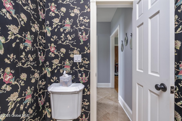 17 Brendan Ln, Niskayuna, NY 12309 - half bath featuring baseboards and toilet