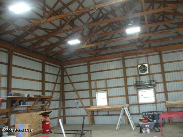 422 W Ames Rd, Canajoharie, NY 13317 - garage with metal wall