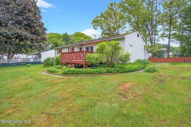 3 N Jordan Dr, Saratoga Springs, NY 12866 - back of property with a deck