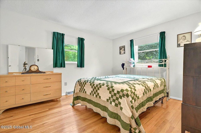 3 N Jordan Dr, Saratoga Springs, NY 12866 - bedroom featuring light wood-type flooring, multiple windows, and a textured ceiling