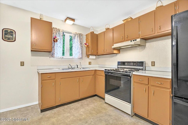 3 N Jordan Dr, Saratoga Springs, NY 12866 - kitchen featuring black appliances, under cabinet range hood, and light countertops