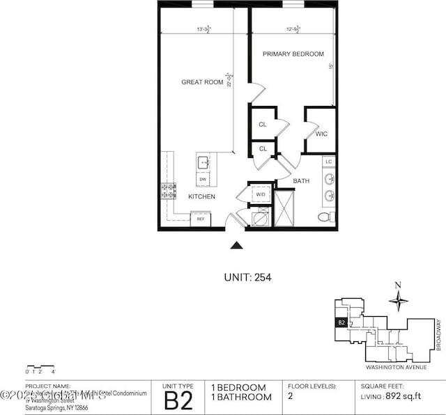 19 Washington St Unit 254B2, Saratoga Springs, Inside, NY 12866 - view of room layout