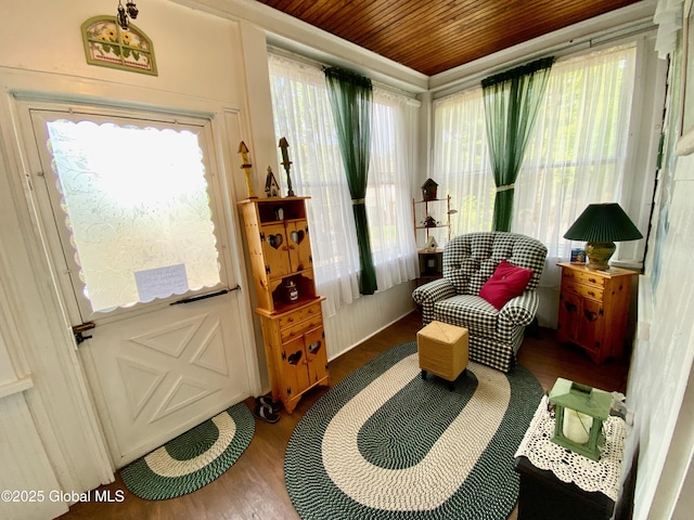 1926 Golf Ave, Schenectady, NY 12308 - sitting room featuring wood finished floors and wooden ceiling
