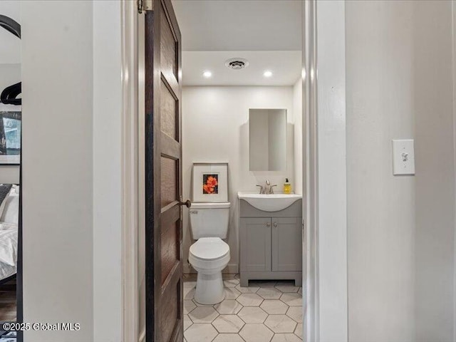 2 Van Rensselear St, Saratoga Springs, Inside, NY 12866 - bathroom featuring vanity, toilet, and tile patterned floors