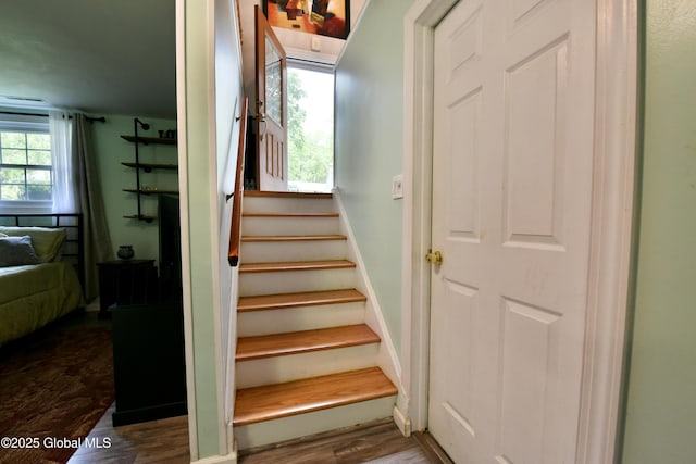 23 Bayberry Dr, Halfmoon, NY 12065 - staircase with wood finished floors