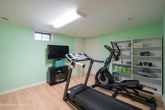 1 Avalon Ct, Colonie, NY 12211 - exercise area with wood finished floors and baseboards