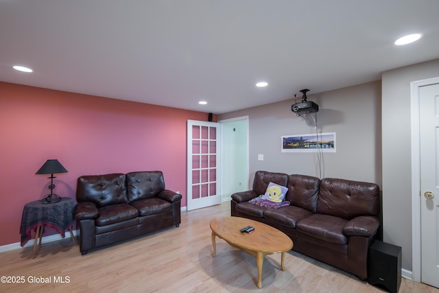 1 Avalon Ct, Colonie, NY 12211 - living room featuring recessed lighting, wood finished floors, and baseboards