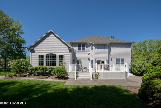 1 Avalon Ct, Colonie, NY 12211 - back of house featuring a lawn and a deck