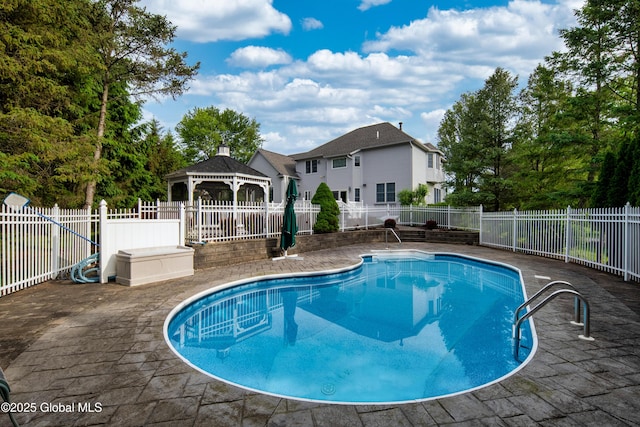 1 Avalon Ct, Colonie, NY 12211 - view of pool with a gazebo and a patio area