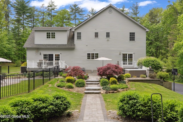 151 Edie Rd, Wilton, NY 12866 - back of property with roof with shingles and a deck