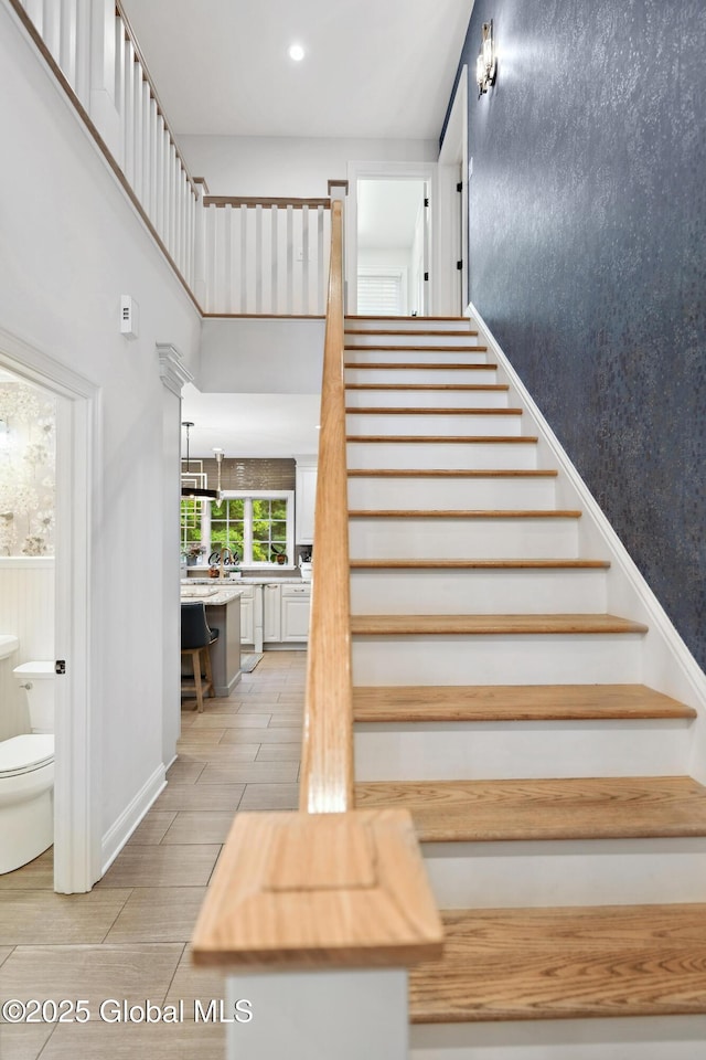 151 Edie Rd, Wilton, NY 12866 - stairway featuring recessed lighting