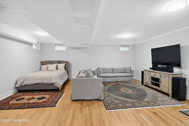 151 Edie Rd, Wilton, NY 12866 - bedroom with wood finished floors, baseboards, crown molding, and multiple windows