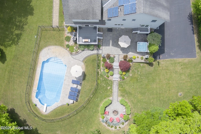 151 Edie Rd, Wilton, NY 12866 - aerial view of a pool