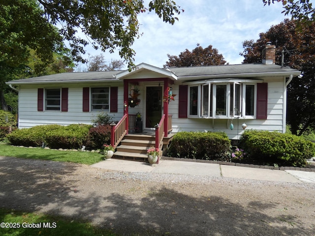 2541 N Line Rd, Galway, NY 12074 - ranch-style house featuring a chimney