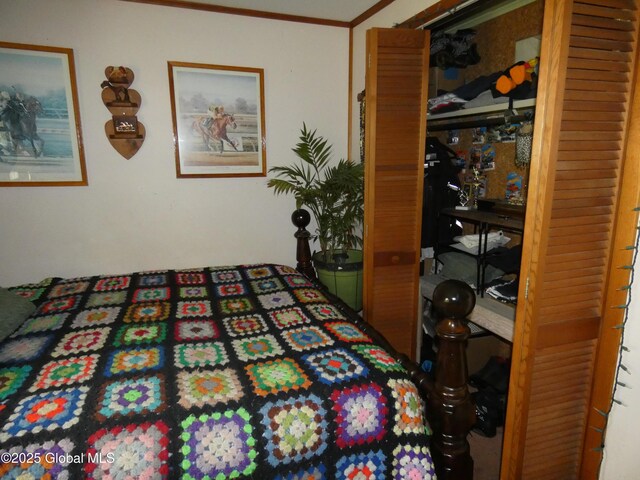2541 N Line Rd, Galway, NY 12074 - bedroom featuring ornamental molding