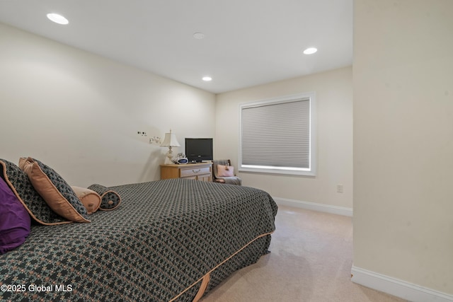 1310 Currybush Rd, Rotterdam, NY 12306 - bedroom with light colored carpet, baseboards, and recessed lighting