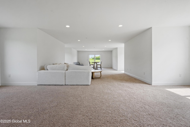 1310 Currybush Rd, Rotterdam, NY 12306 - carpeted living area with recessed lighting and baseboards