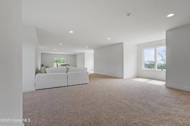 1310 Currybush Rd, Rotterdam, NY 12306 - living room with carpet, recessed lighting, and baseboards