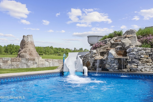 1310 Currybush Rd, Rotterdam, NY 12306 - view of swimming pool with a water slide