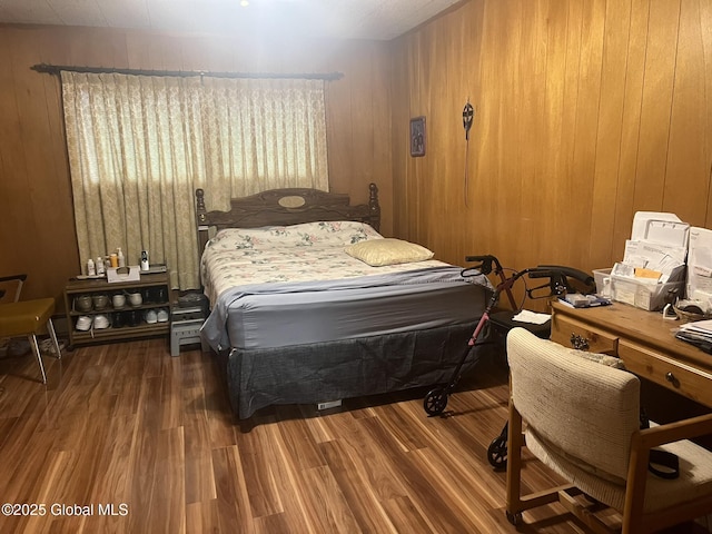 9 Potter St, Glens Falls, NY 12801 - bedroom with wood finished floors and wood walls