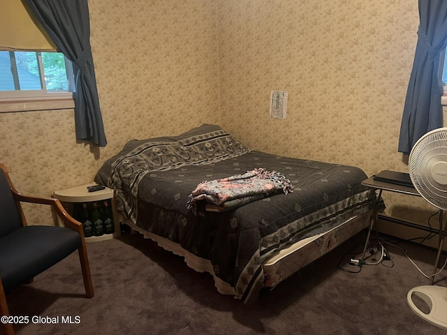 9 Potter St, Glens Falls, NY 12801 - bedroom featuring wallpapered walls and carpet flooring