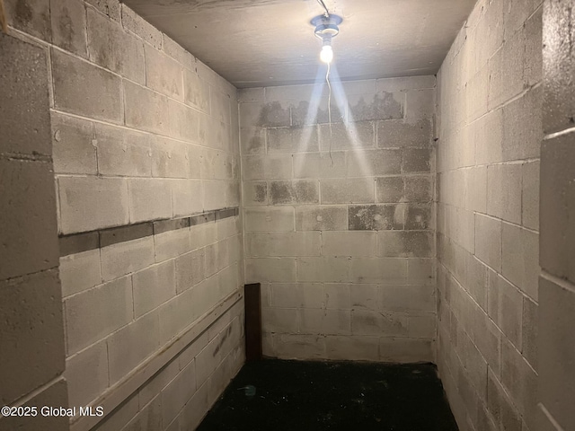 9 Potter St, Glens Falls, NY 12801 - bathroom with concrete block wall